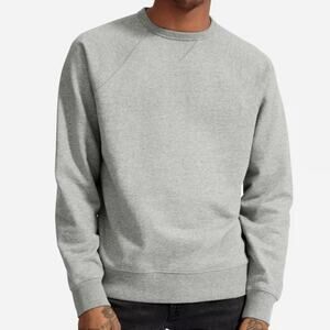 Everlane The Unisex French Terry Crew - Heather Gray Size XXS